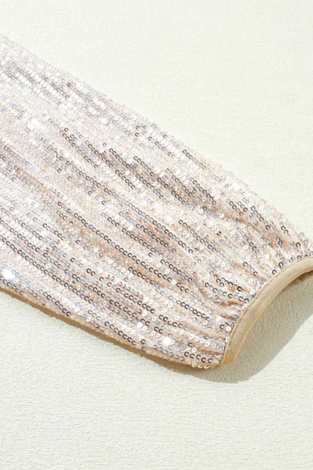 Sequin Zip Up Long Sleeve Jacket - Damned Threads
